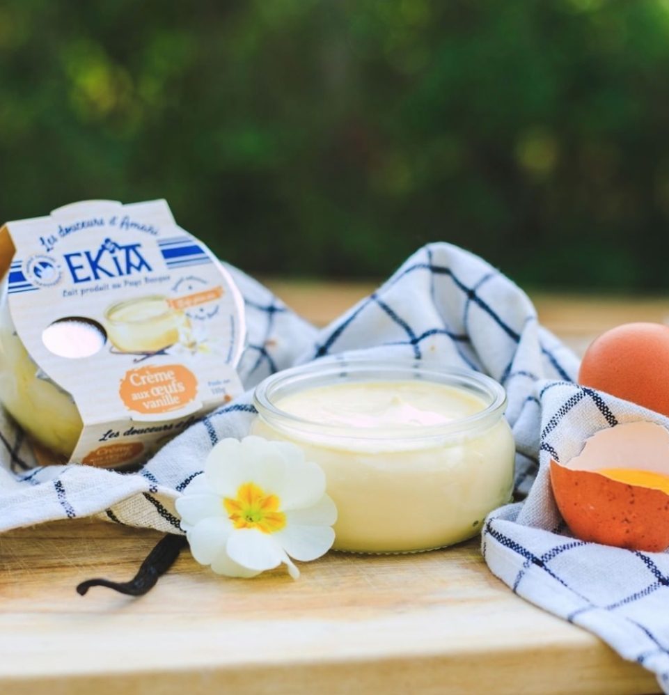 Crème aux oeufs vanille - Ekia