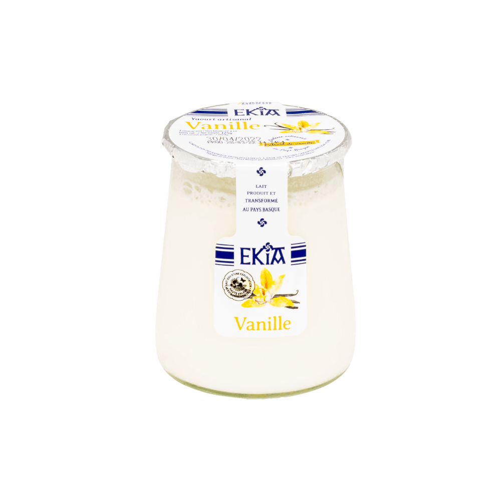 Yaourt artisanal vanille pot verre