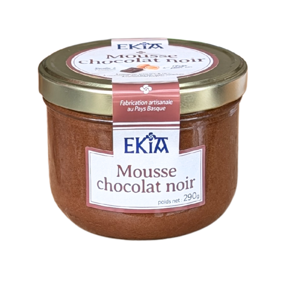 Mousse artisanale au chocolat noir – à partager