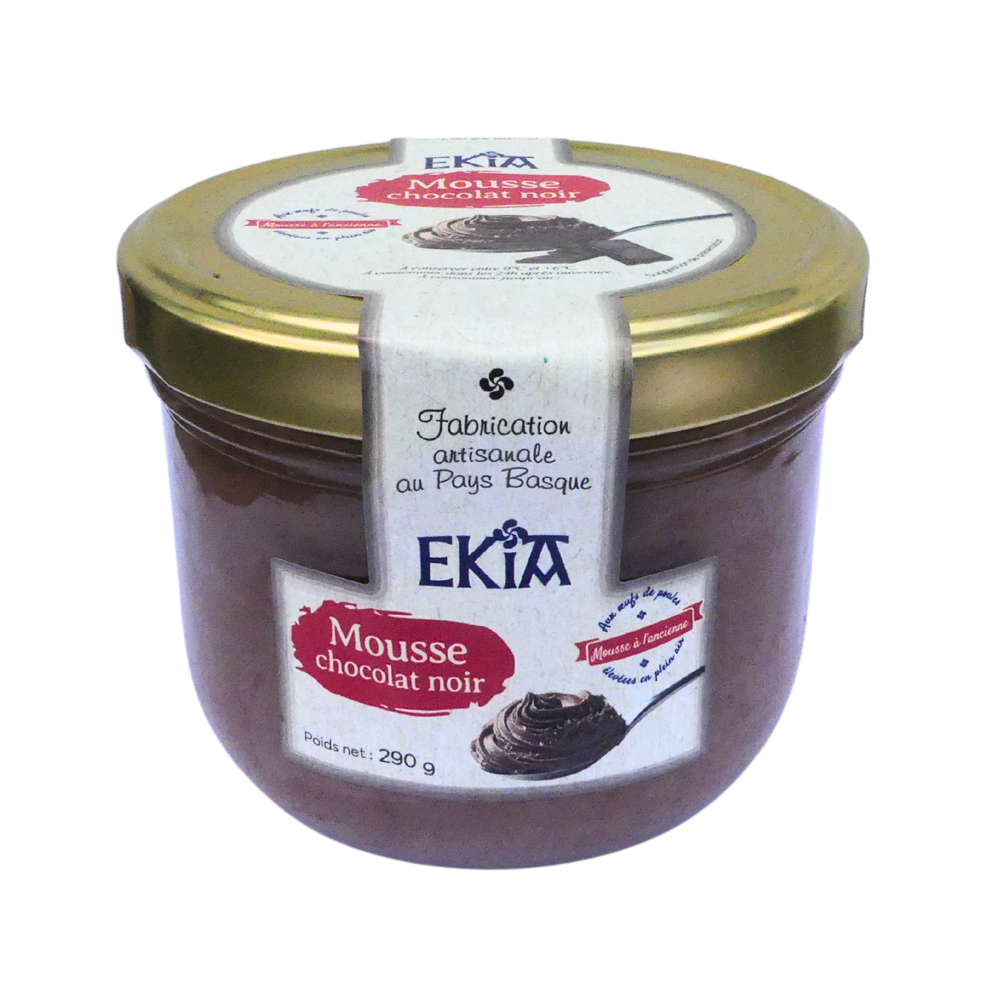 Mousse artisanale au chocolat noir – à partager