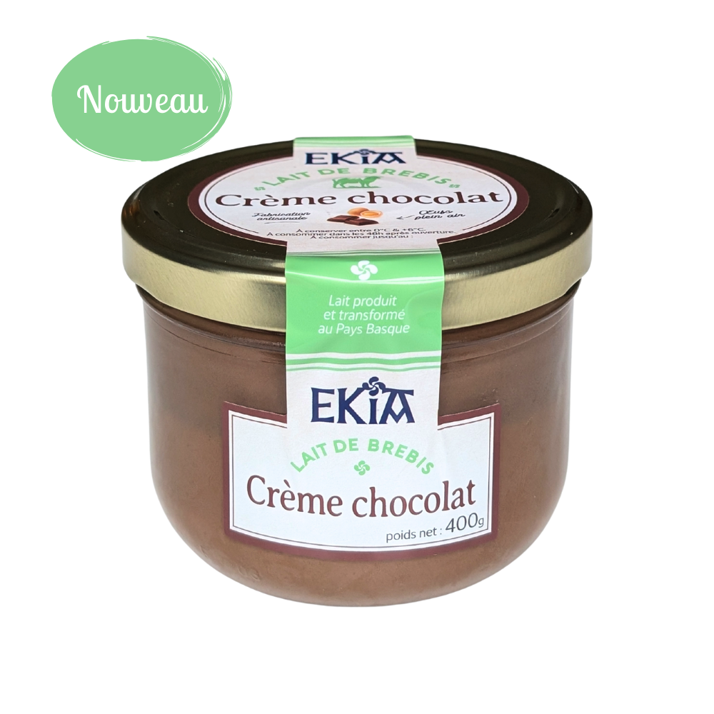 Crème lait de brebis au chocolat